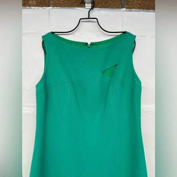 Lourdes Chávez emeral green sheath dress size medium - Picture 3 of 14